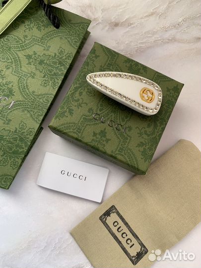 Заколка gucci с упаковкой