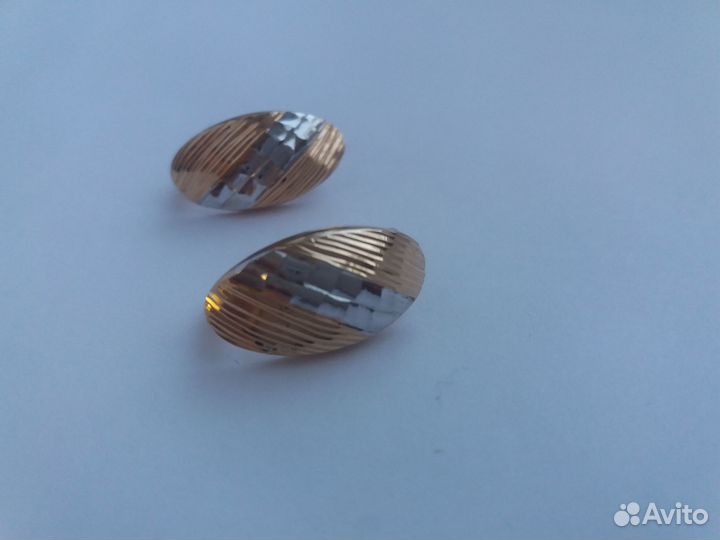 Золотые серьги 585 пробы