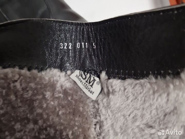 Сапоги женские натуральная кожа 36