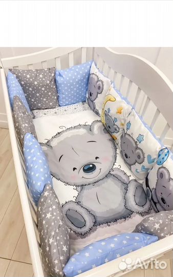 Бортики в детскую кроватку набор