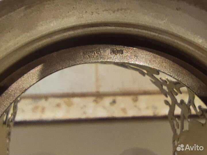 Подстаканник серебро 875 Виноград 1955 г амю5