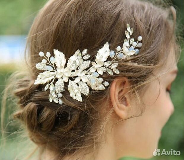 Свадебная заколка.Новая