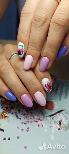 Маникюр, гель лак,наращивание