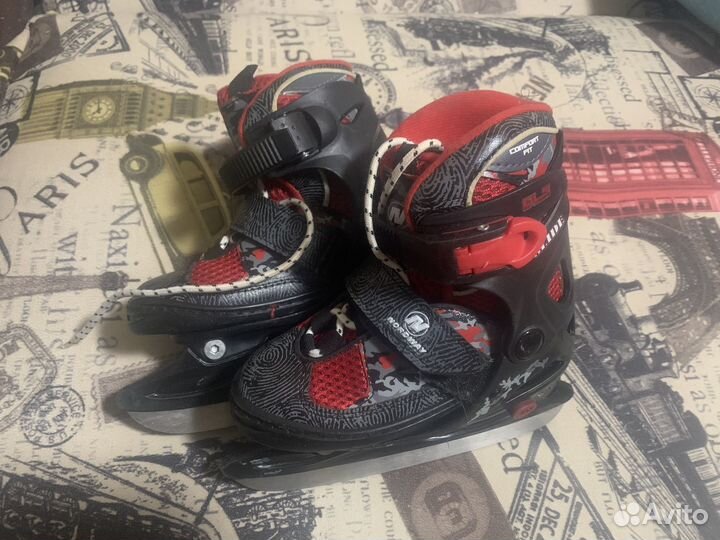 Коньки детские раздвижные 27 30