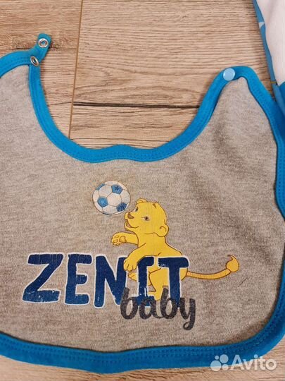 Детский плед фк Зенит + слюнявчик