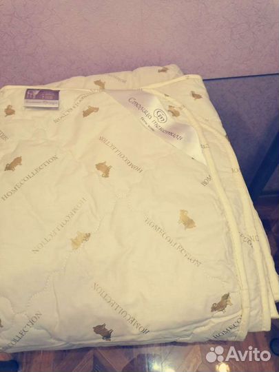 Одеяло евро, из овечьей шерсти