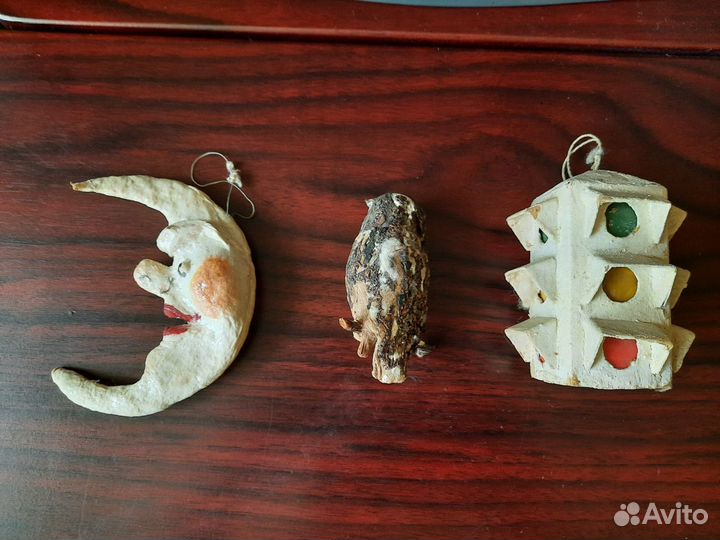 Ёлочная игрушка медальон, космос, УССР