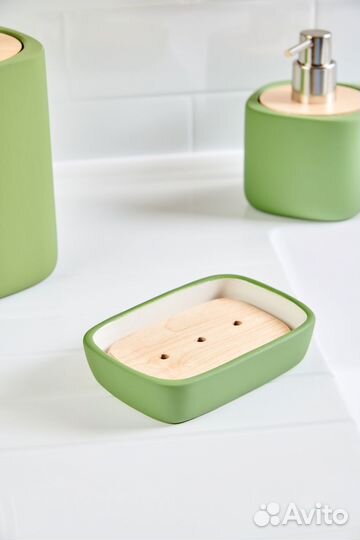 Мыльница Green Meadow керамика цвет зеленый