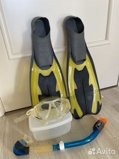 Ласты tusl 39 маска дайвинг трубка