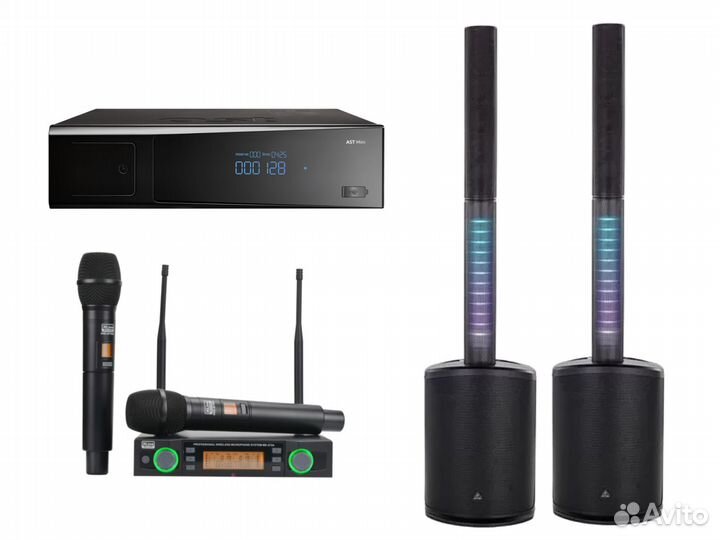 Караоке AST mini + behringer C210 + xline MD-272A