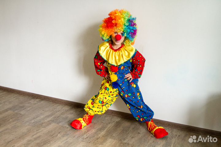 Карнавальные костюмы клоуна и клоунессы прокат