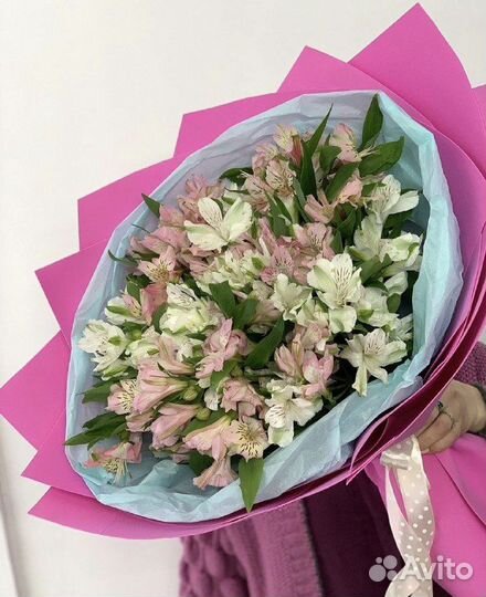 Цветы. Альстромерия букет. доставка