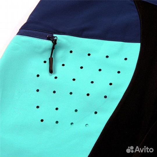 Шорты велосипедные wosawe BO147-L. Синий-Бирюзовый (xxxl)