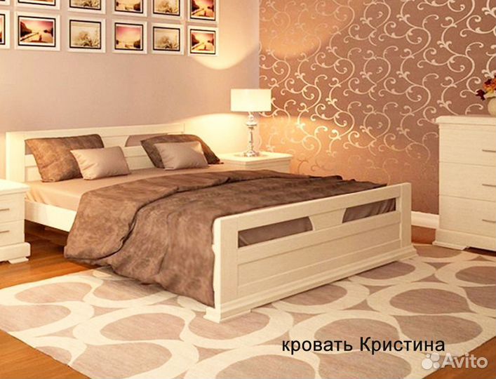 Кровать массив