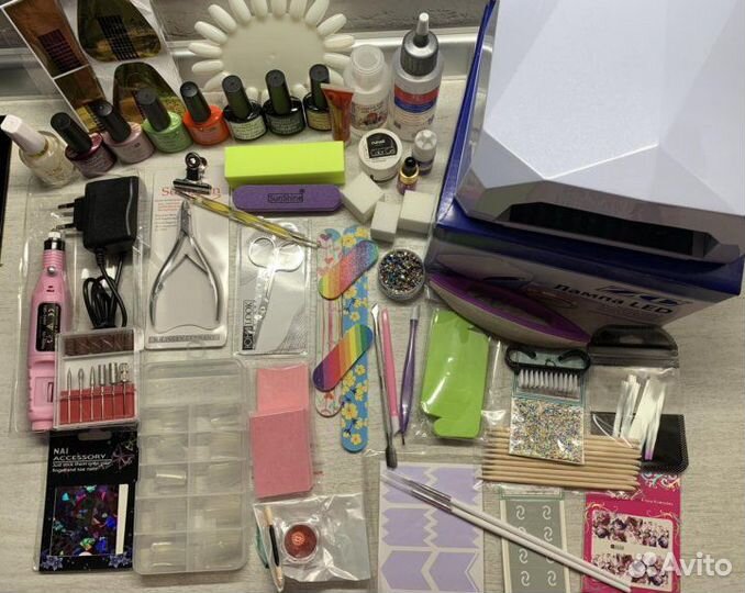 Огромный набор для маникюра гель-лак шеллак