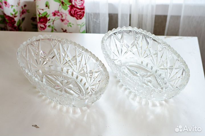Вазы хрустальные, винтаж СССР