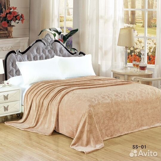 Плед покрывало велсофт