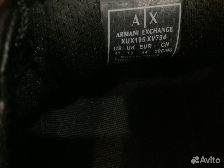 Кеды мужские Armani Exchange. Оригинал