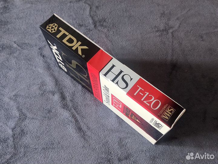 Видеокассета VHS TDK T-120 HS запечатка