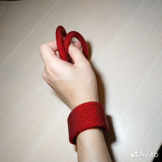 Браслет и жгут из бисера / Колье / Заказ