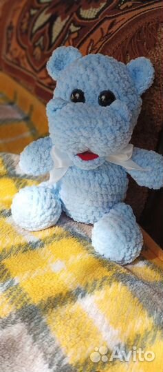 Мягкая игрушка бегемот