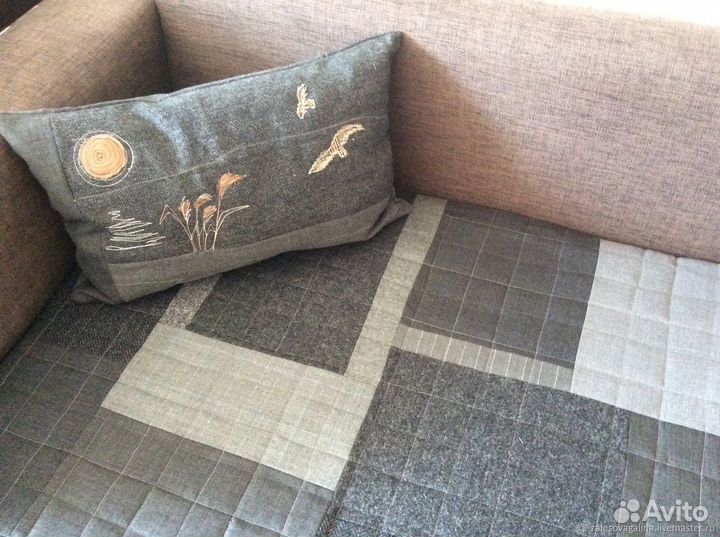 Пледы на угловой диван 