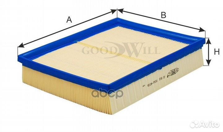 Фильтр воздушный mercedes, nissan, renault