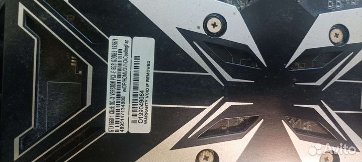 Видеокарта 1660 KFA2 x version 6GB