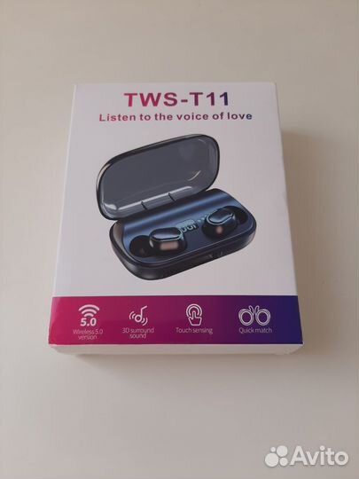 Беспроводные наушники TWS T11,новые