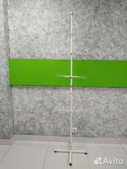 Вешалка напольная белая