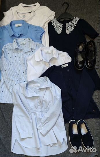 Школьная форма синяя для девочки 122 128