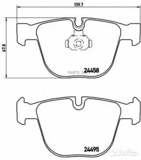 Колодки торм.зад. BMW X5 (07); X6 08