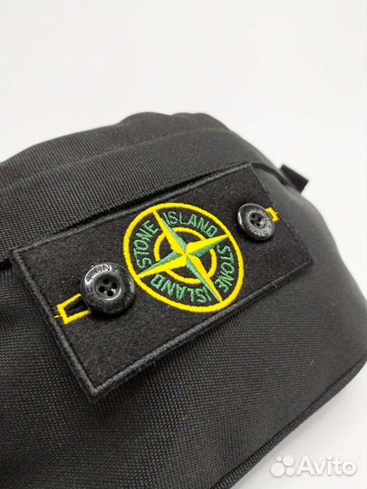 Сумка бананка через плечо поясная Stone Island