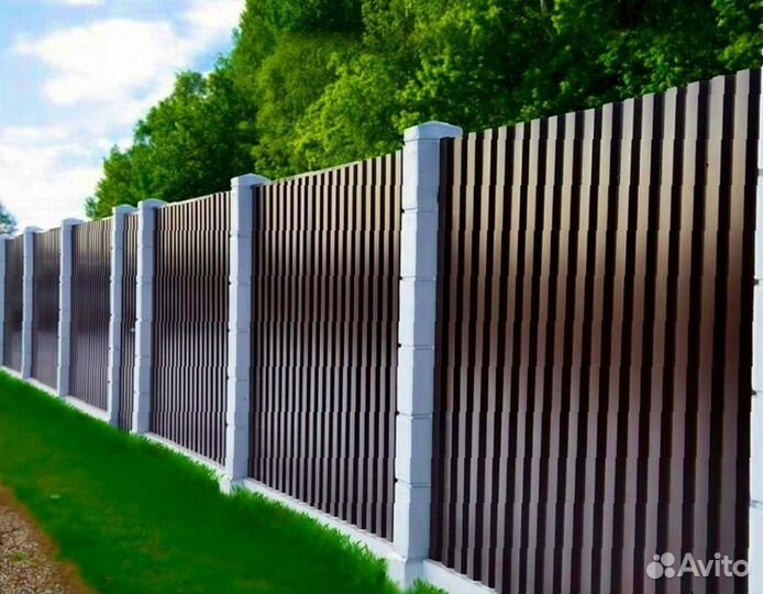 Забор из профнастила