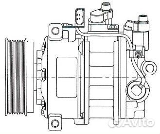Компрессор кондиционера для а/м lcac 1858