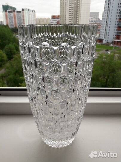 Ваза богемское стекло Чехословакия Jiri Rapasek