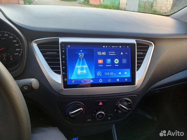 Android магнитола Hyundai Solaris,есть teyes