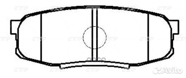 Колодки тормозные, задние (Старый CKT62) GK1076