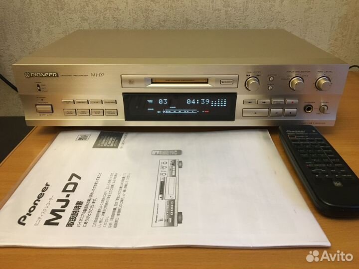 MD pекoрдер pioneer MJ-D7 (Jaрan, 100 В)