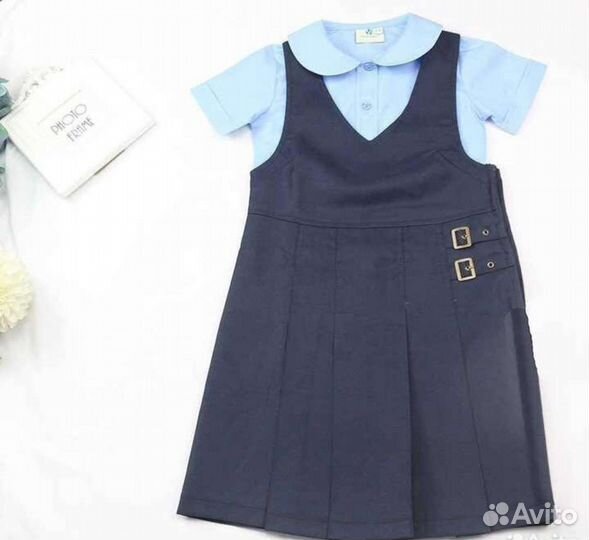 Школьная форма для девочки синяя