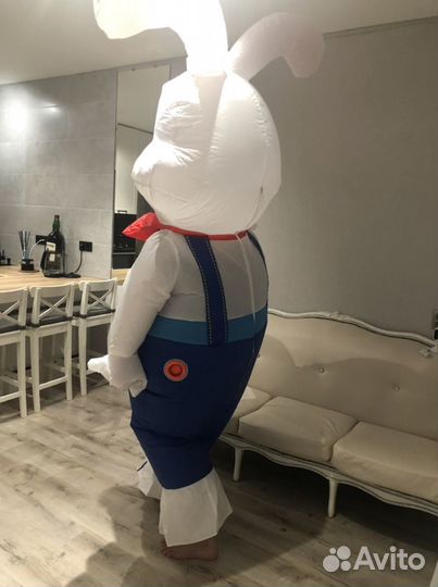 Надувной костюм зайца