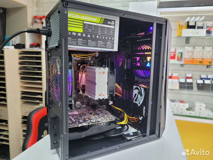 Игровой пк Ryzen 5-5500 GTX 1660 super 6GB 16GB