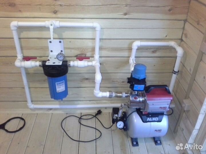 Монтаж водопровода, отопления, канализаци, скважин