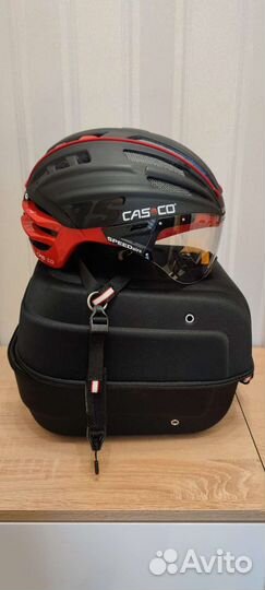 Шлем Casco speedairo rs 2 black- red