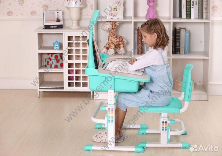 Детская парта растущая со стульчиком