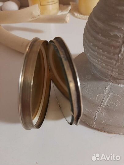 Пудреница ссср, серебро