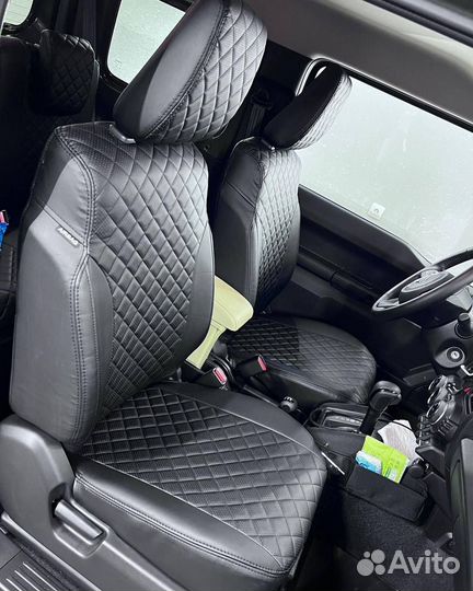 Чехлы из экокожи на Hyundai Santa Fe от Автопилот