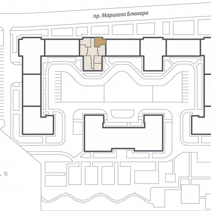 2-к. квартира, 59,5 м², 16/17 эт.