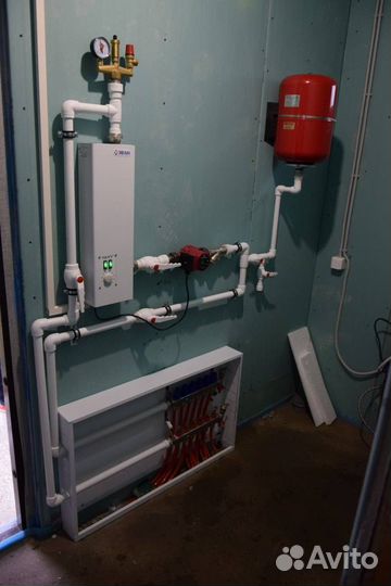 Установка бойлера водонагревателя.Котлов