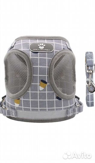 Шлейка жилетка с поводком